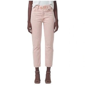 Citizens of Humanity Jolene High Rise Vintage Slim Jeans in Rosewater Size 32